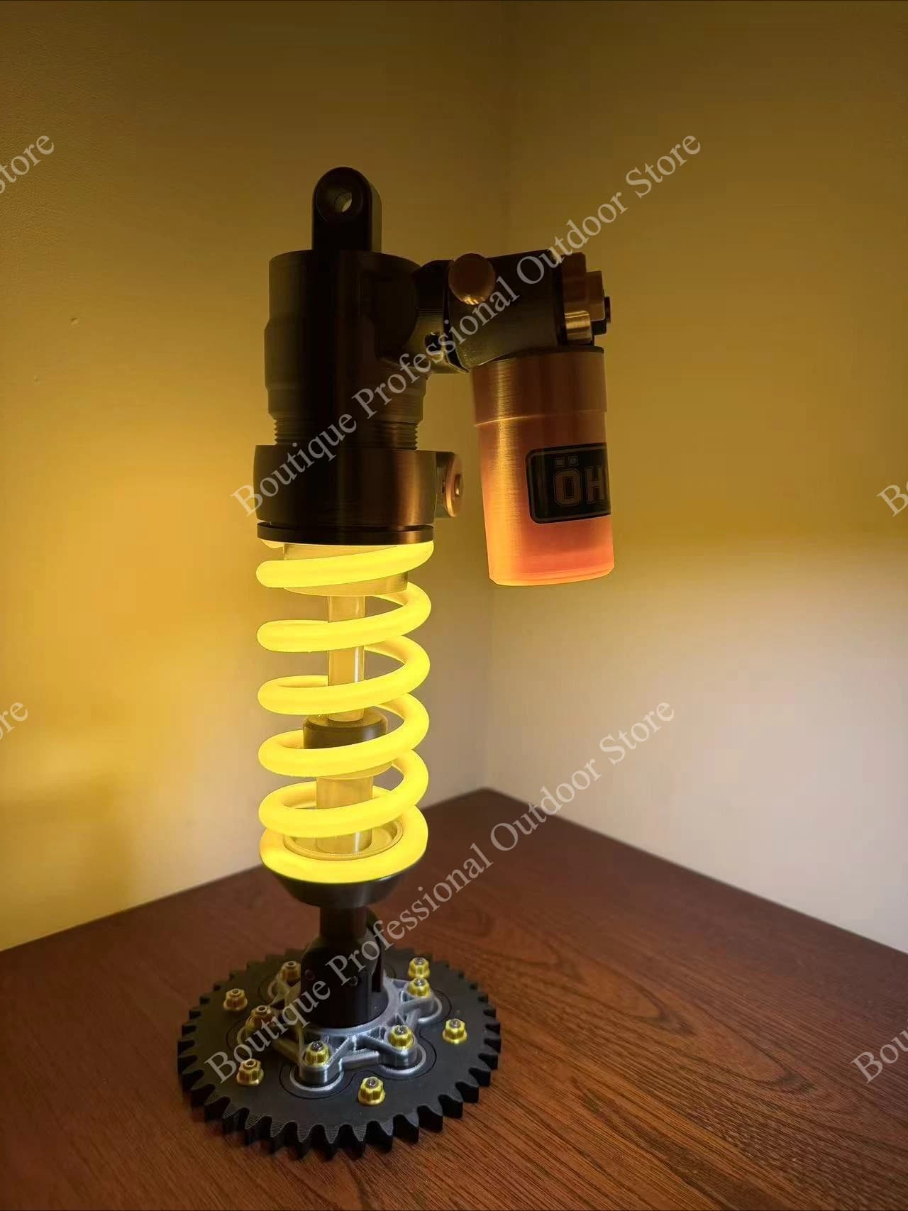 Lampe de bureau en forme d'amortisseur de voiture, décoration de style industriel personnalisée, vei