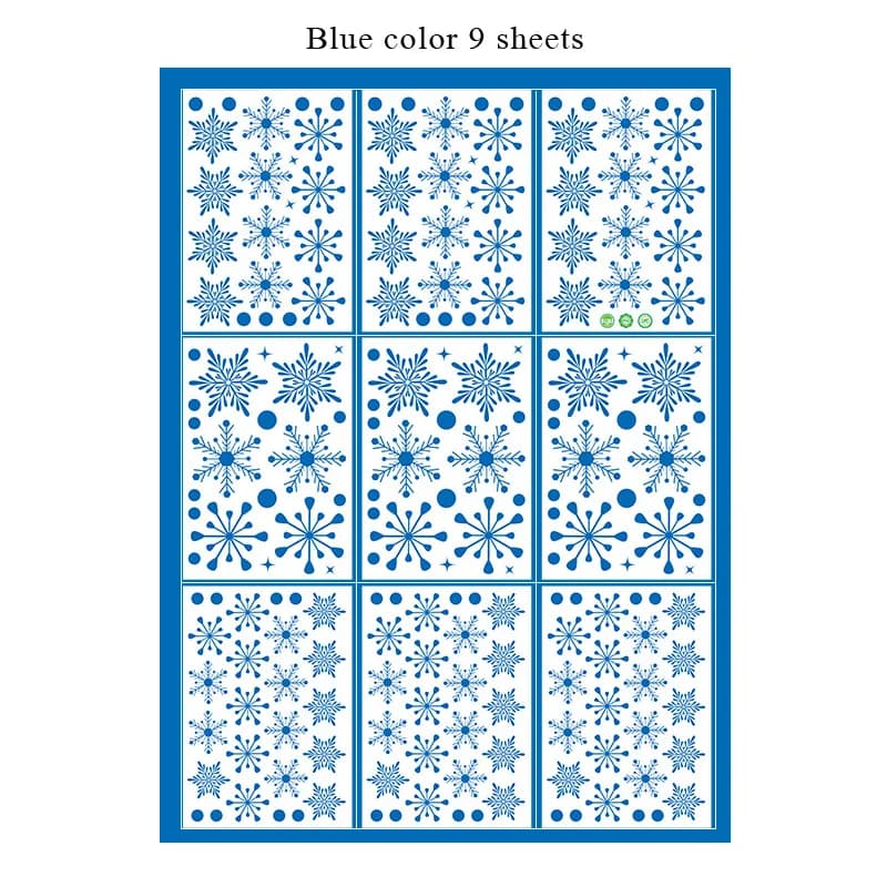 Autocollant mural électrostatique flocon de neige, décoration de maison, joyeux noël, fenêtre en ver
