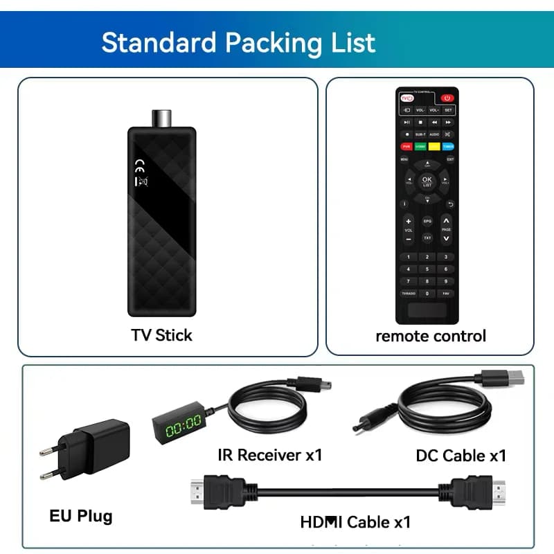Dluxury U3mini DVB T2 DVB C décodeur de télévision numérique HD canaux de télévision gratuits 7 jour