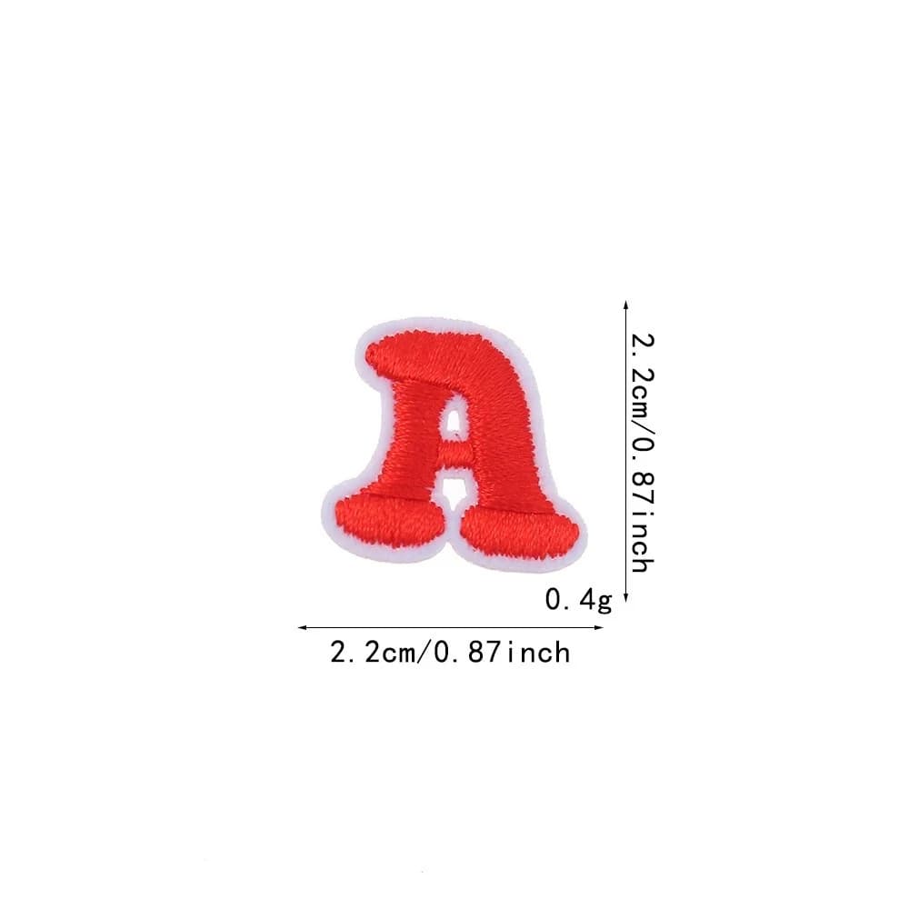 10 pièces Mini A-Z lettres de l'alphabet patchs pour enfants vêtements sacs bricolage nom Logo texte