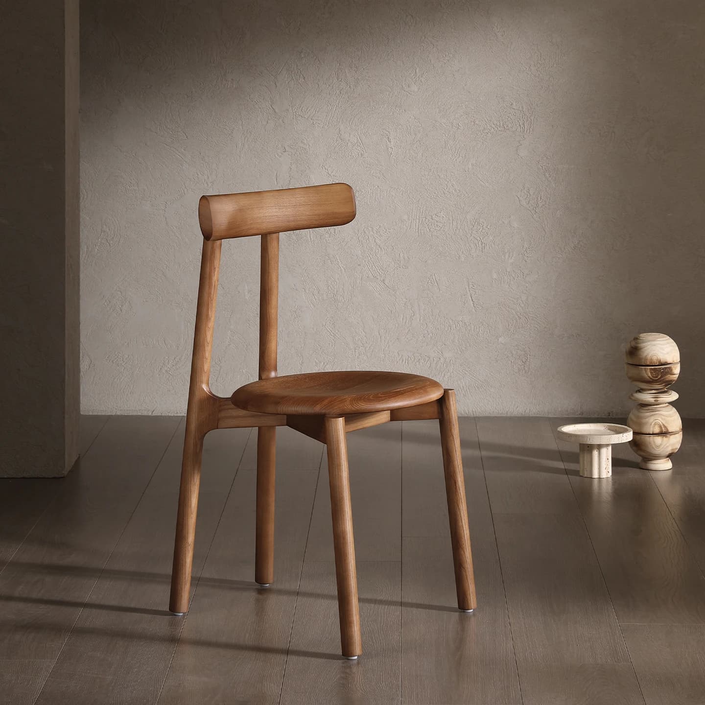 Chaise de salle à manger de luxe haut de gamme en bois massif de style médiéval, design danois, en b