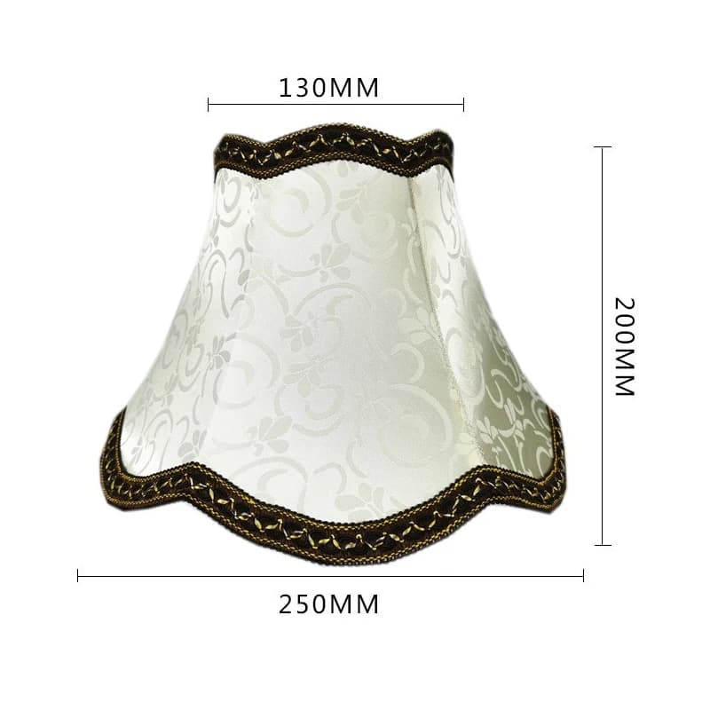 Style européen lampe de Table abat-jour tissu chevet applique murale abat-jour frange perles lampe c