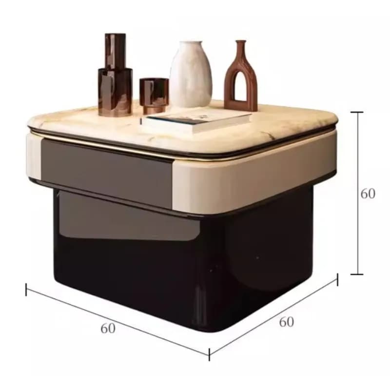 Design clair Table basse organisateur De sol minimaliste Simple Table basse cadre ornements Mesas De
