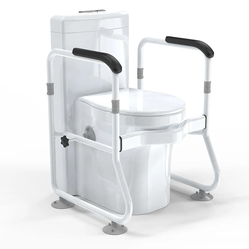 Cadre de sécurité pour toilettes réglable en hauteur et en largeur, main courante de salle de bain f