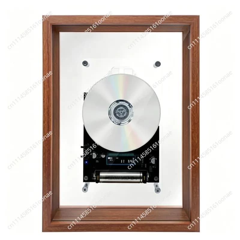 Cadre photo musical avec lecteur CD, cadre photo mural en acrylique transparent avec lecteur Bluetoo