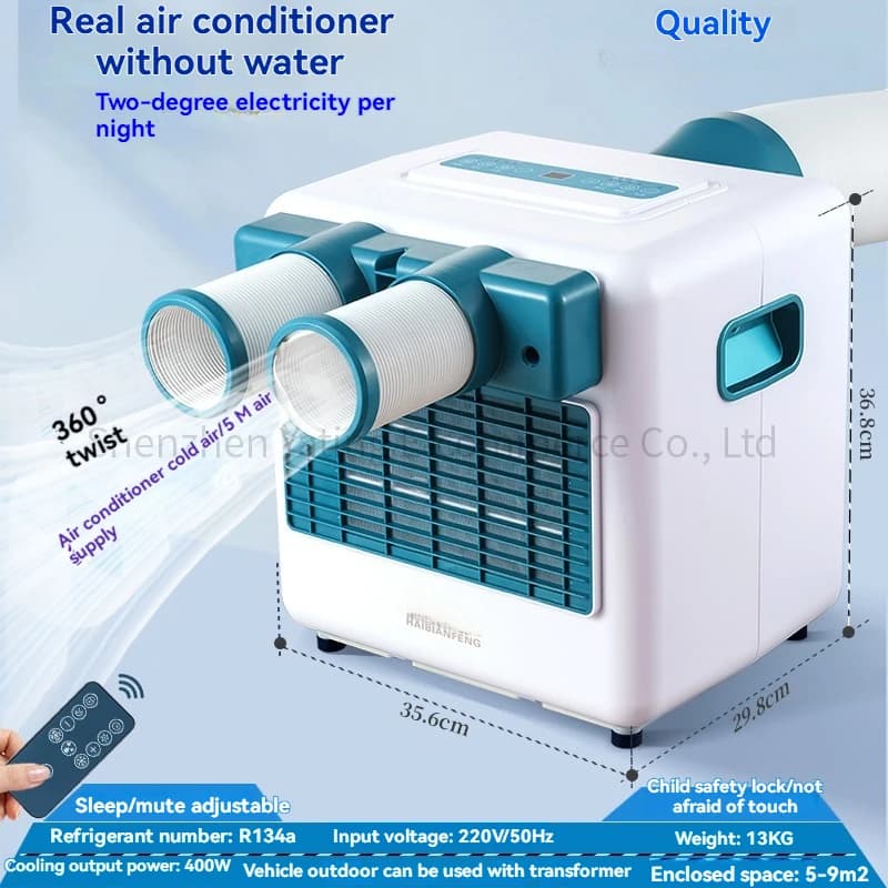 1 Climatiseur portable d'extérieur pour camping, sans installation requise, pour le refroidissement