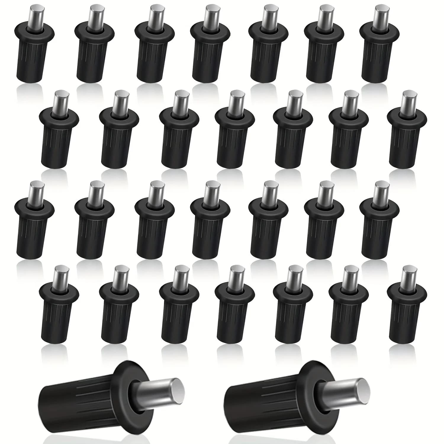 Broches de réparation de volet, 50 pièces, matériau plastique et fer, raccords de meubles, pièces de