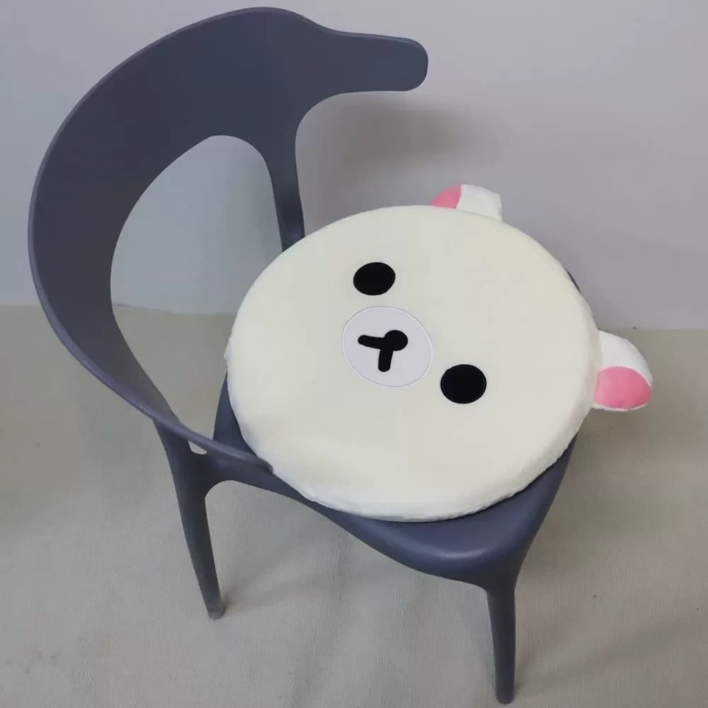 Coussin ours Rilakkuma en coton, Kawaii, pour dortoir d'étudiants, salle de classe, chaise de bureau