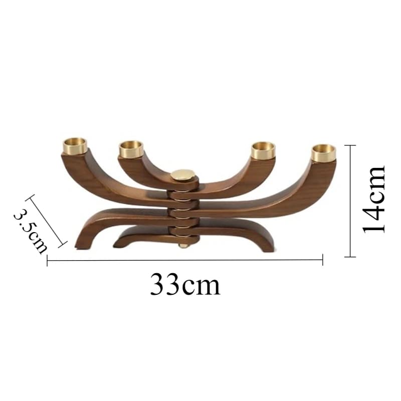 Bougeoir en bois bougeoirs modernes luxe élégant Table chandelier esthétique décoratif chandeliers d