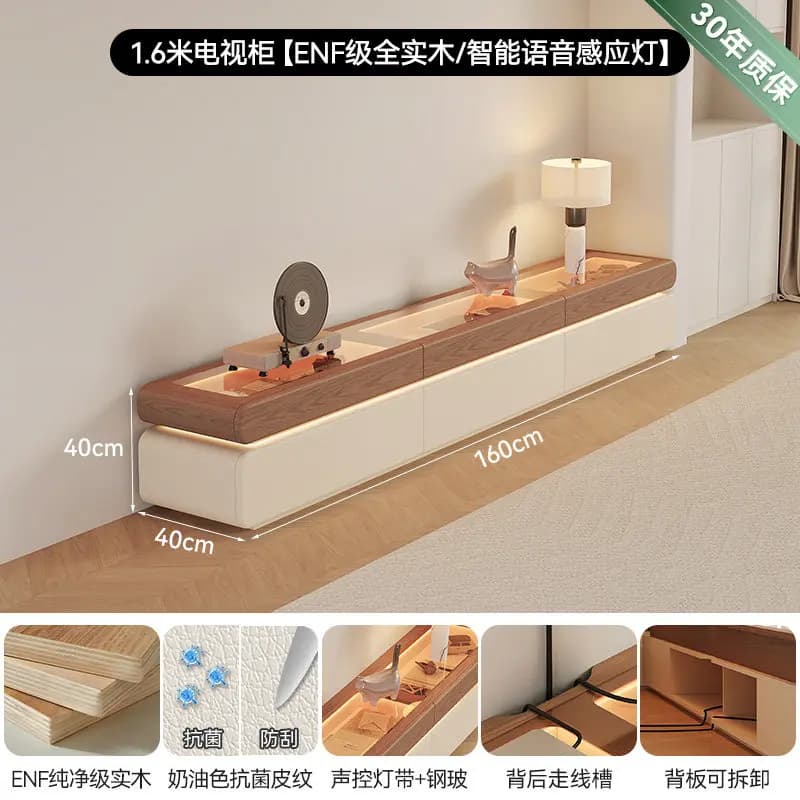 Meuble TV vitrine LED pour divertissement, organisateur d'ornements, rangement design, accessoires p