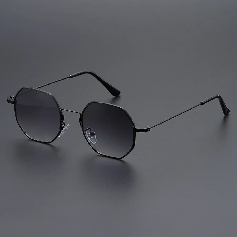Lunettes de soleil classiques pour hommes avec monture géométrique, confortables, protectrices contr