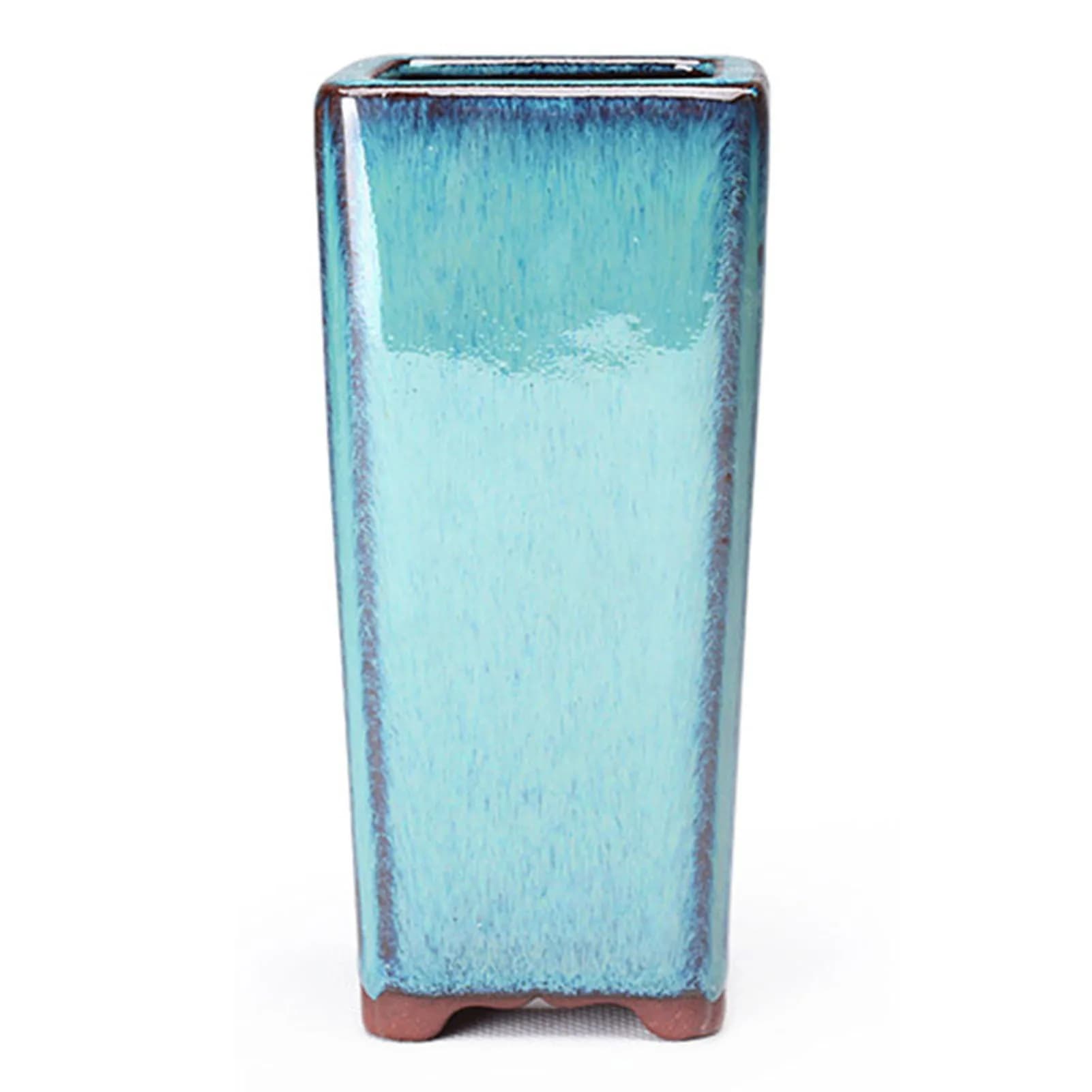 Pot de Fleur en Argile Violette, Poterie Optique, Grand Vase avec Trou de Proximité pour Jardin Nike