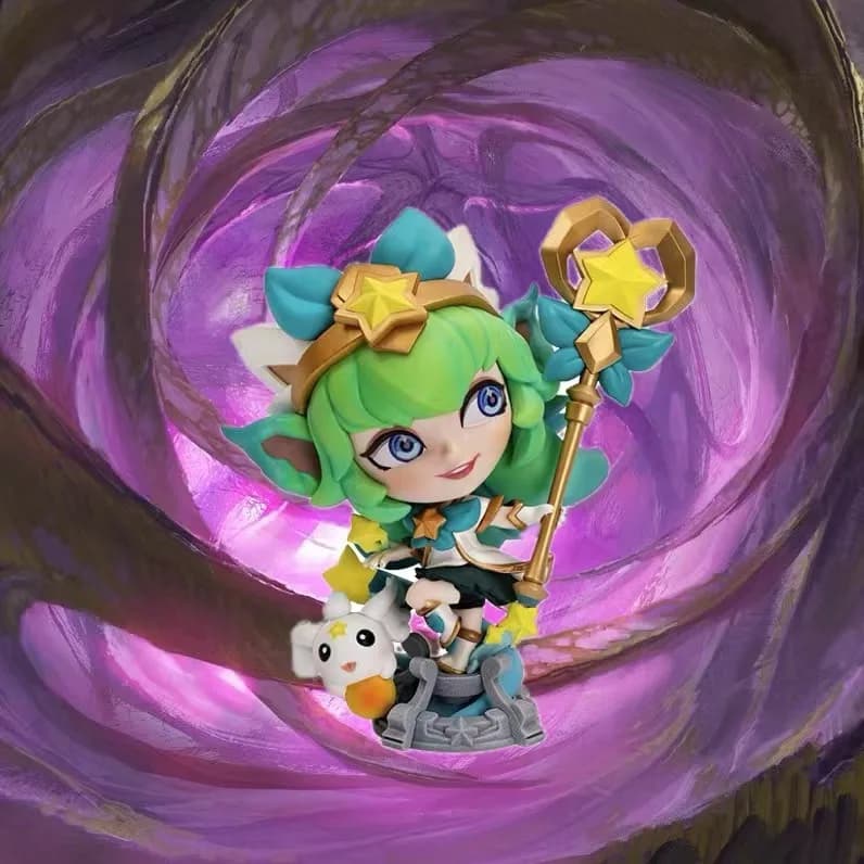Figurine Star Guardian Lulu, emballage d'origine authentique, neuf (nous n'avons pas d'icônes du jeu