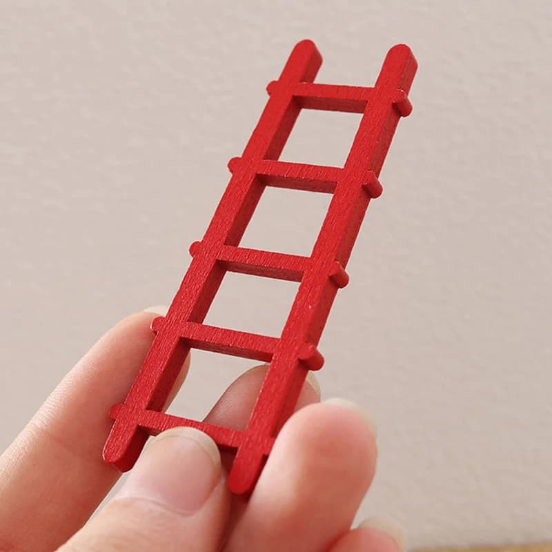 Meubles miniatures pour maison de poupée 1:12, échelle en bois, jouets de décoration pour la maison