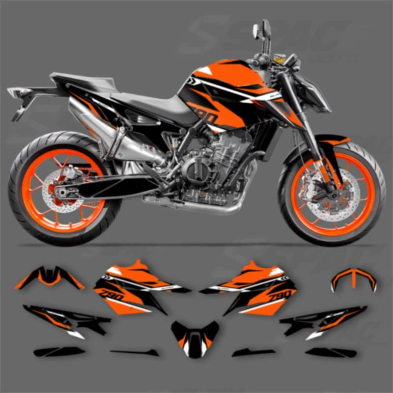 Graphiques de moto personnalisés SPACE pour KTM 2018 2019 2020 2021 DUKE 18-21 DUKE 790 890, Kits d'