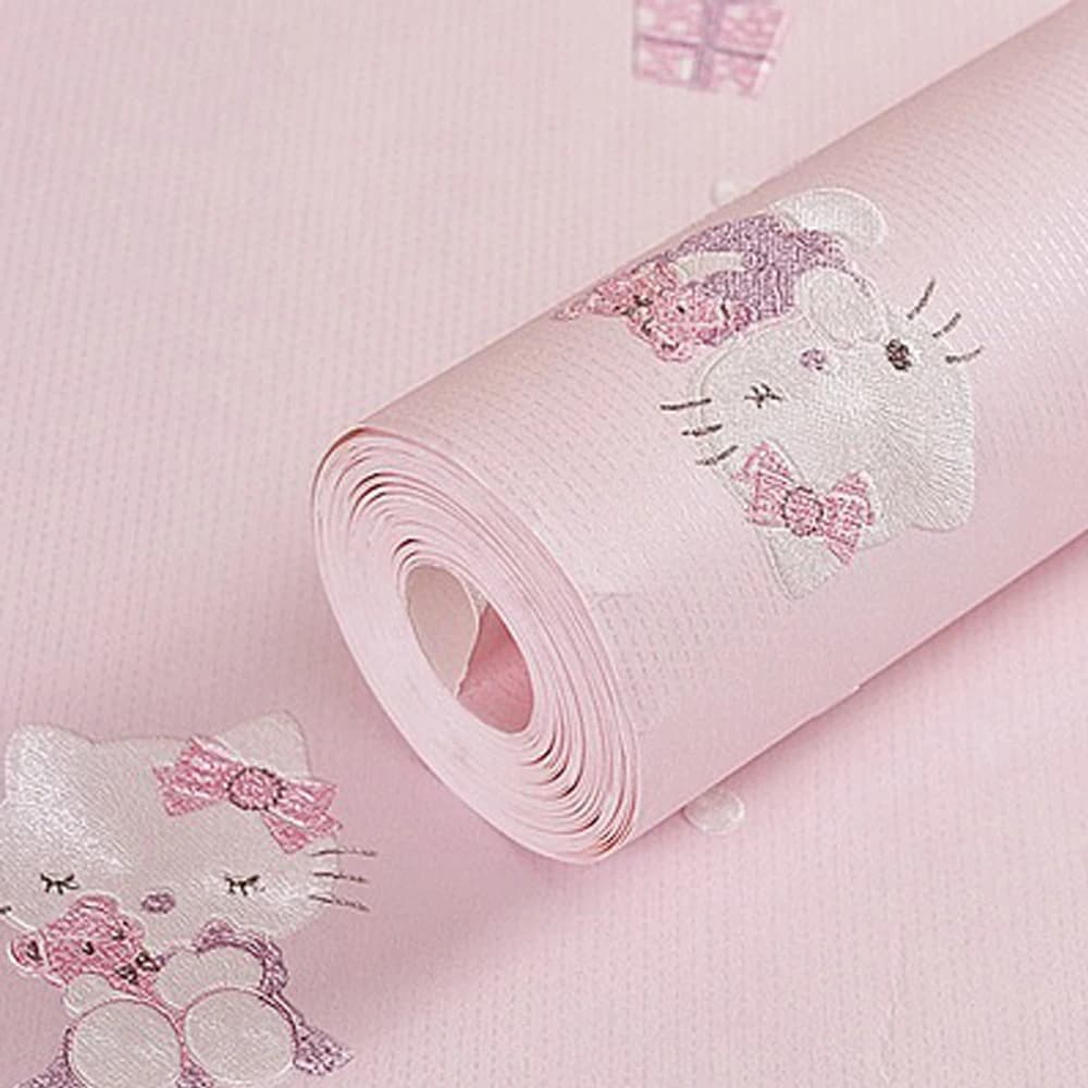 Papier peint Non tissé chat De dessin animé chaud, papier peint De fond De chambre pour enfants, gar