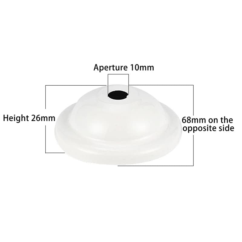 Pendentif DIY, plafond, table, applique décorative : 5 pièces de couverture de plafond convexe avec