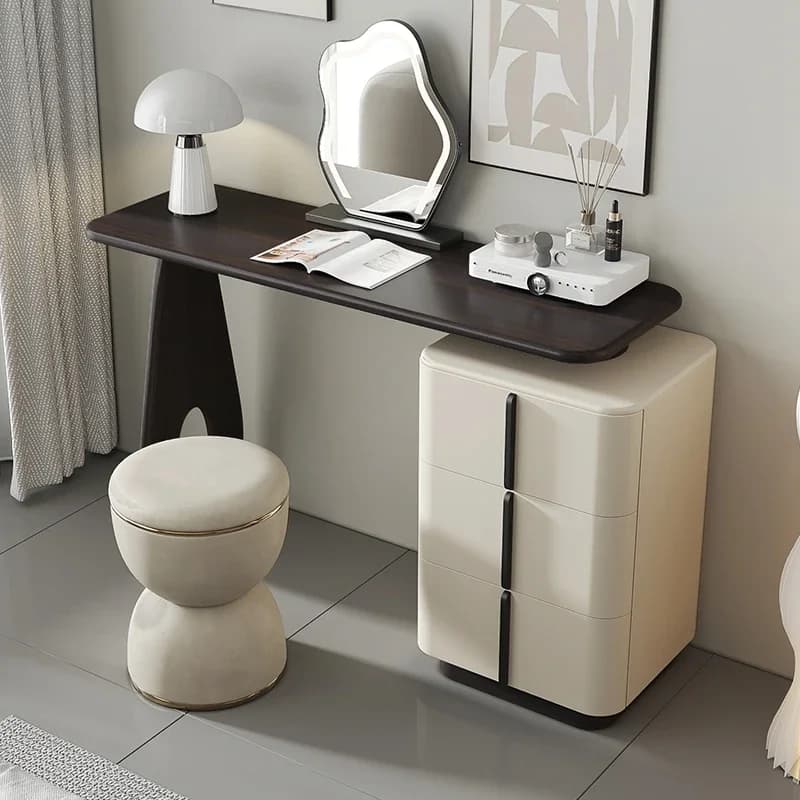 Miroir moderne lumières tabouret vanité Table Europe ensemble femmes enfants coiffeuse chambre organ