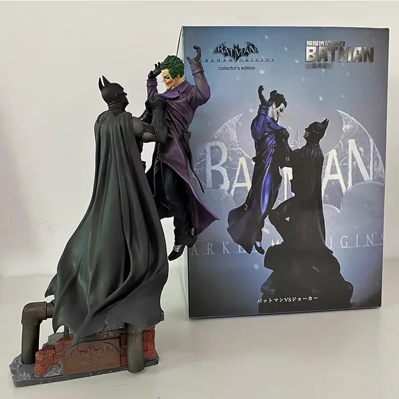 Batman VS Joker figurine Arkham bande dessinée Anime Bruce Wayne Joker Figure avec Base grande Statu
