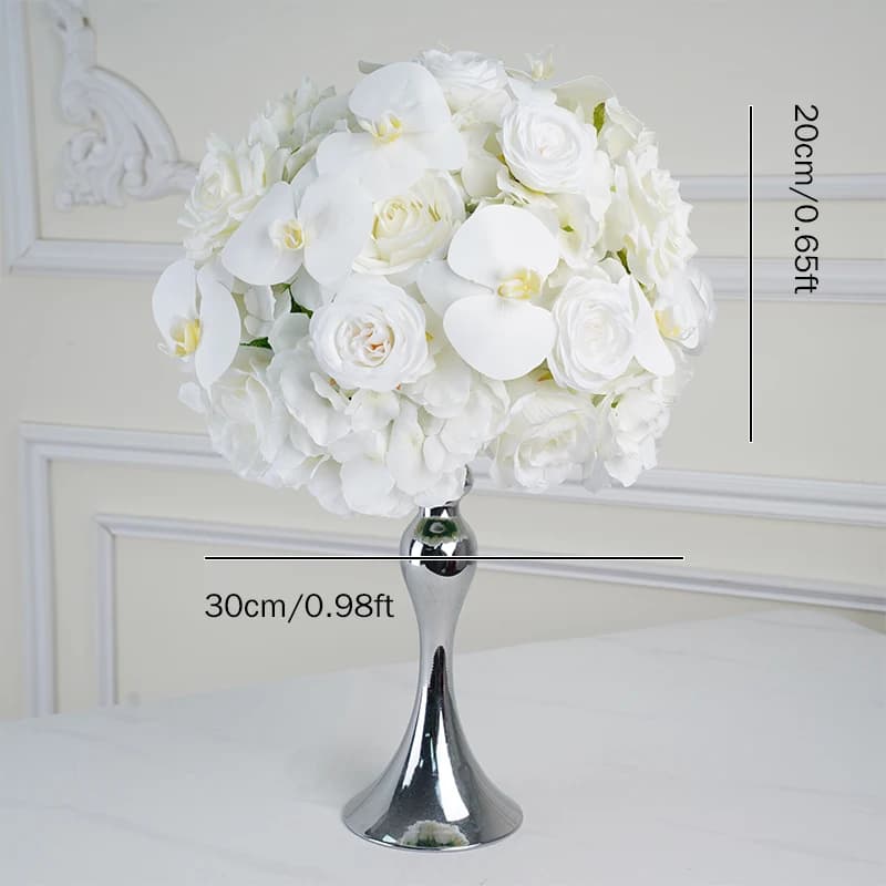 Boule de table de mariage, orchidée rose blanche, arrangement de fleurs d'hortensia, accessoires de