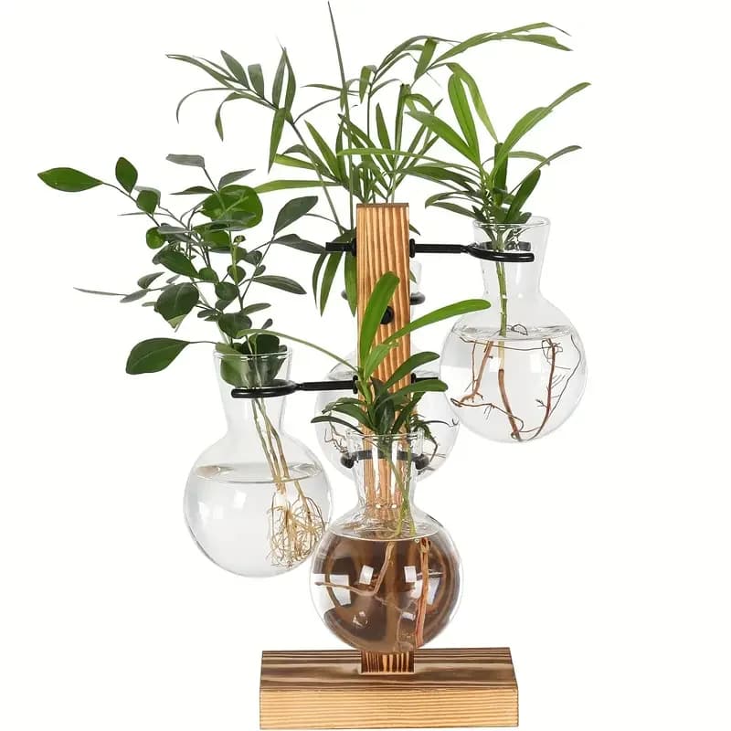 Vase en verre pour plantes hydroponiques, plante de bureau moderne, Terrarium, planteur, ampoule, pl