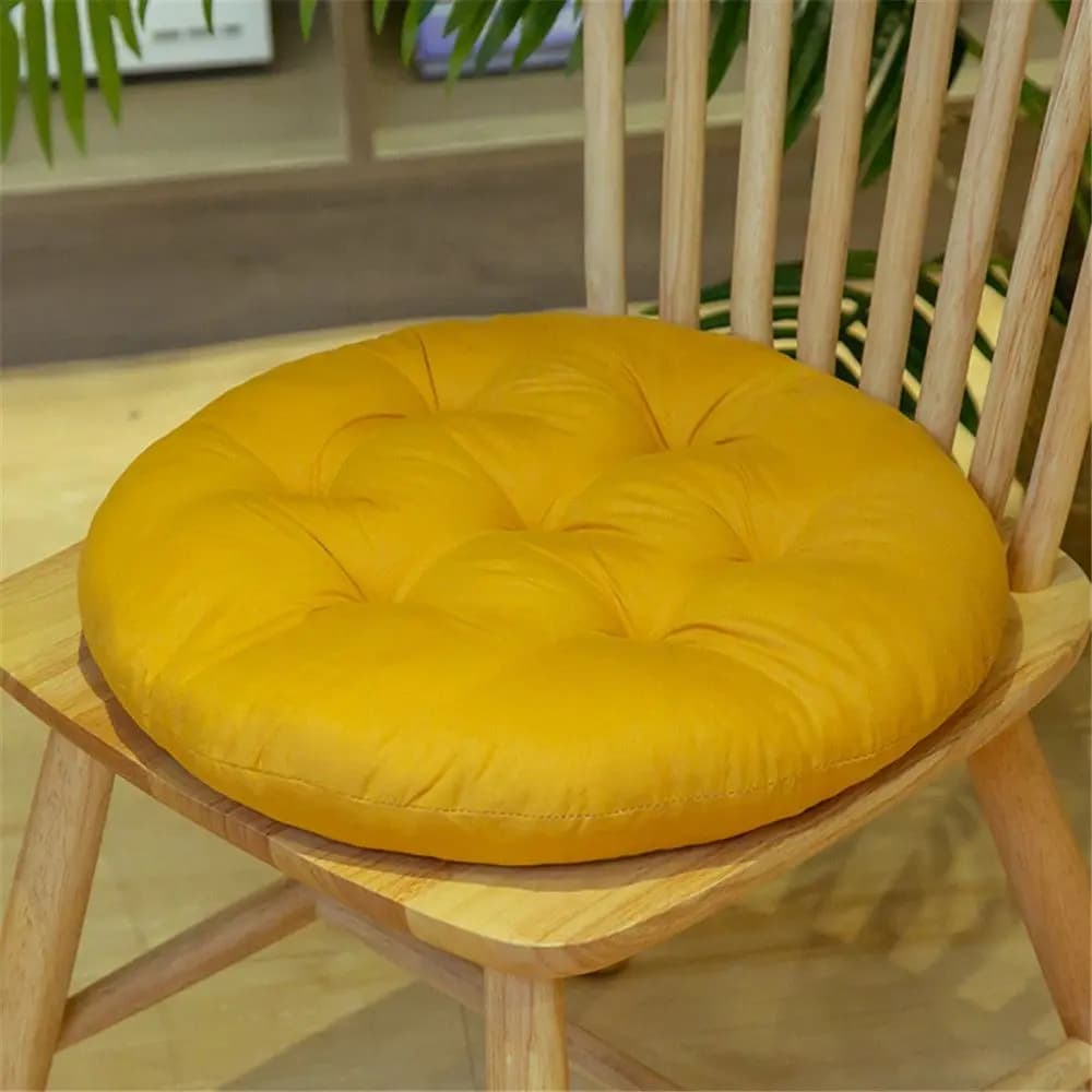 Coussin de chaise rond pour étudiants, coussin d'hiver, maison, salle à manger, 40x40x6cm