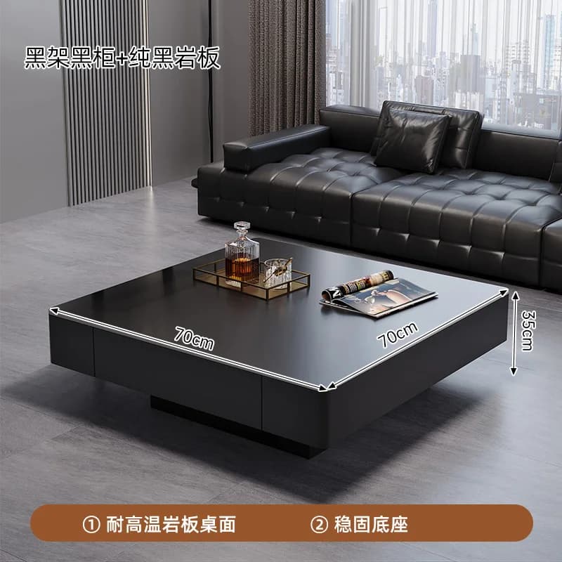 Ornements simples Table basse affichage Unique carré Glam Table basse Design salon Tavolini Da Salot