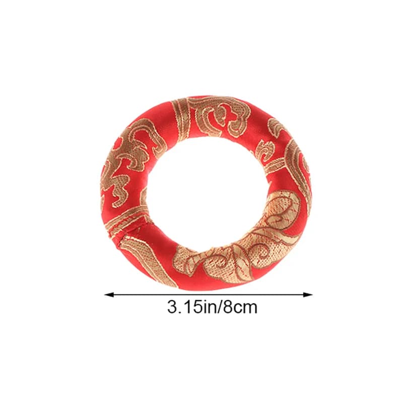 Coussin en soie pour bol sonore de bouddha, 1 pièce, pour bol chantant tibétain au népal, coussin, p