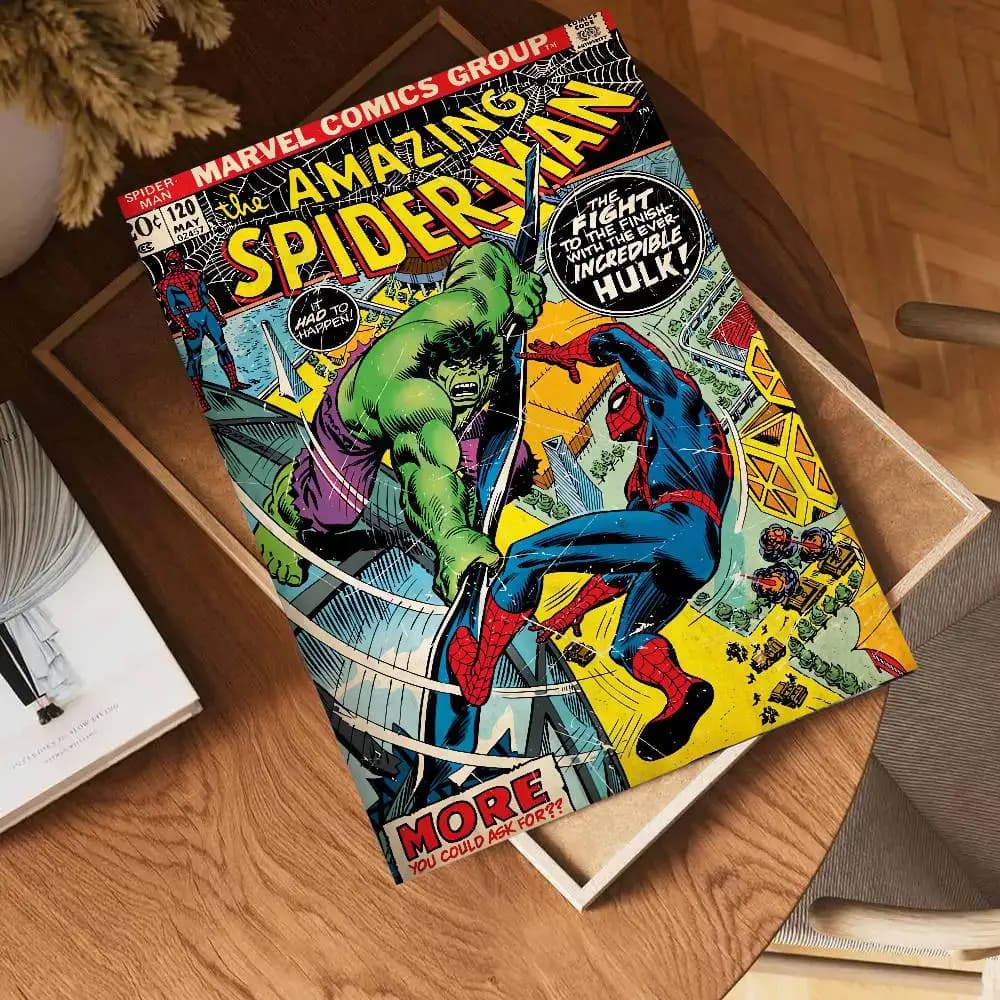 Poster mural Spider-Man du film Marvel, décoration classique de super-héros Avengers pour la maison,