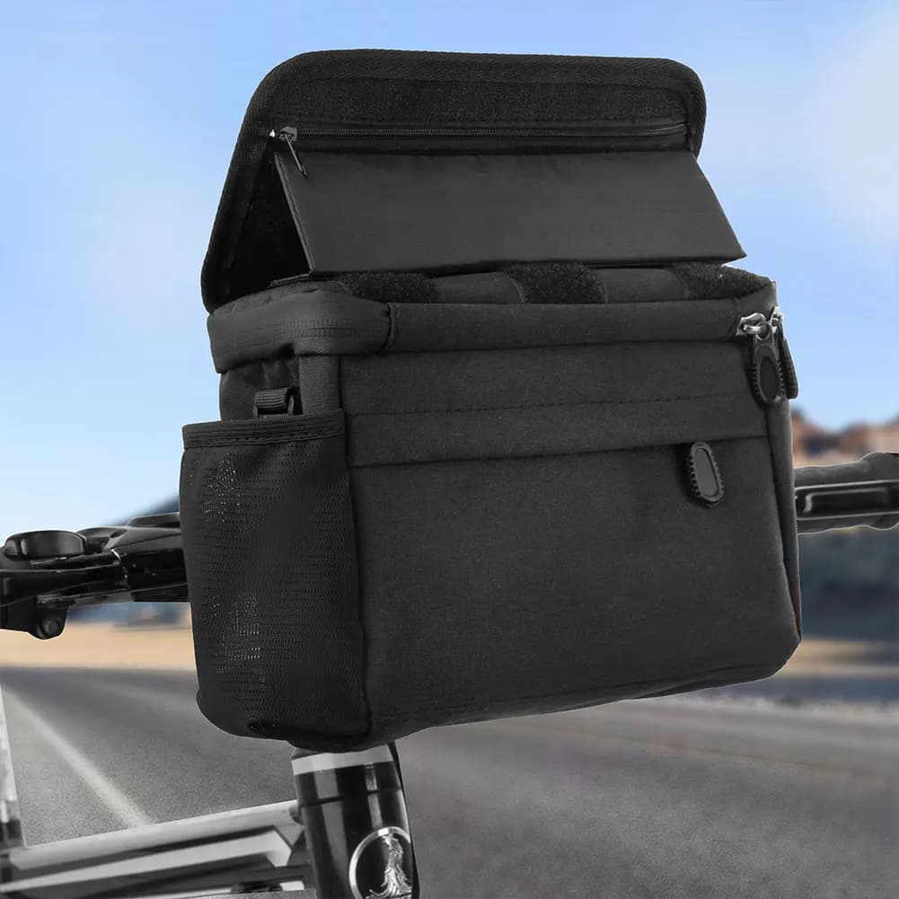 Sac de cadre de vélo 3L, sac à bandoulière avec support de téléphone pliable en TPU, accessoires de