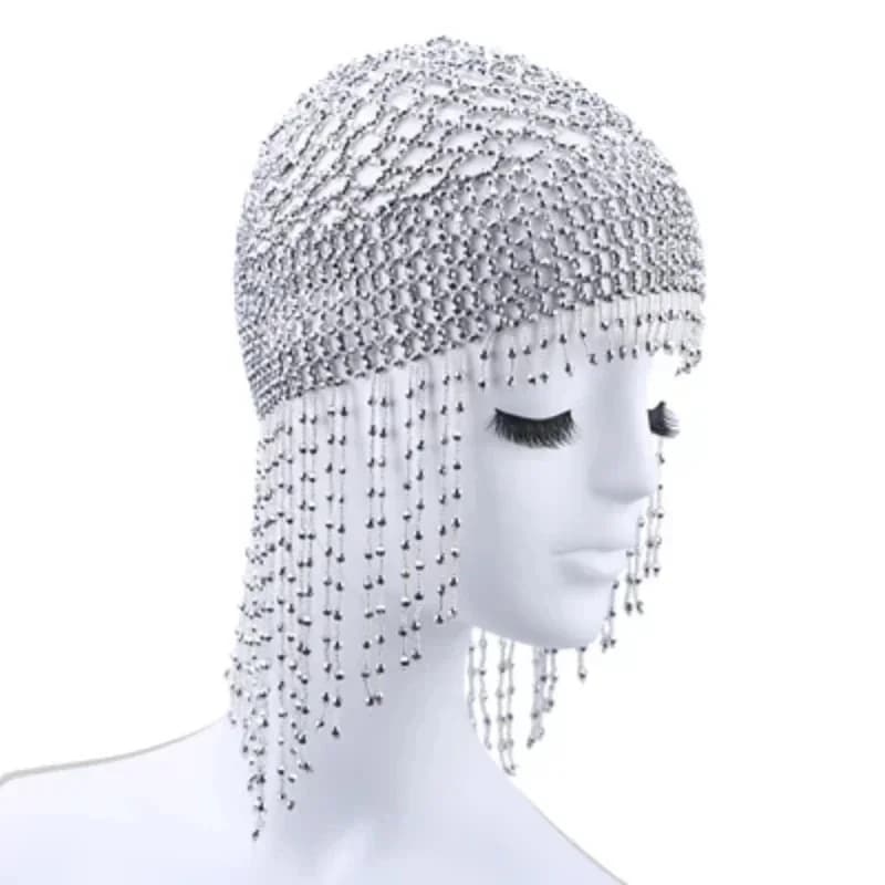 Costumes couvre-chef femmes cléopâtre exotique perlée danse du ventre tête chapeau accessoire de che