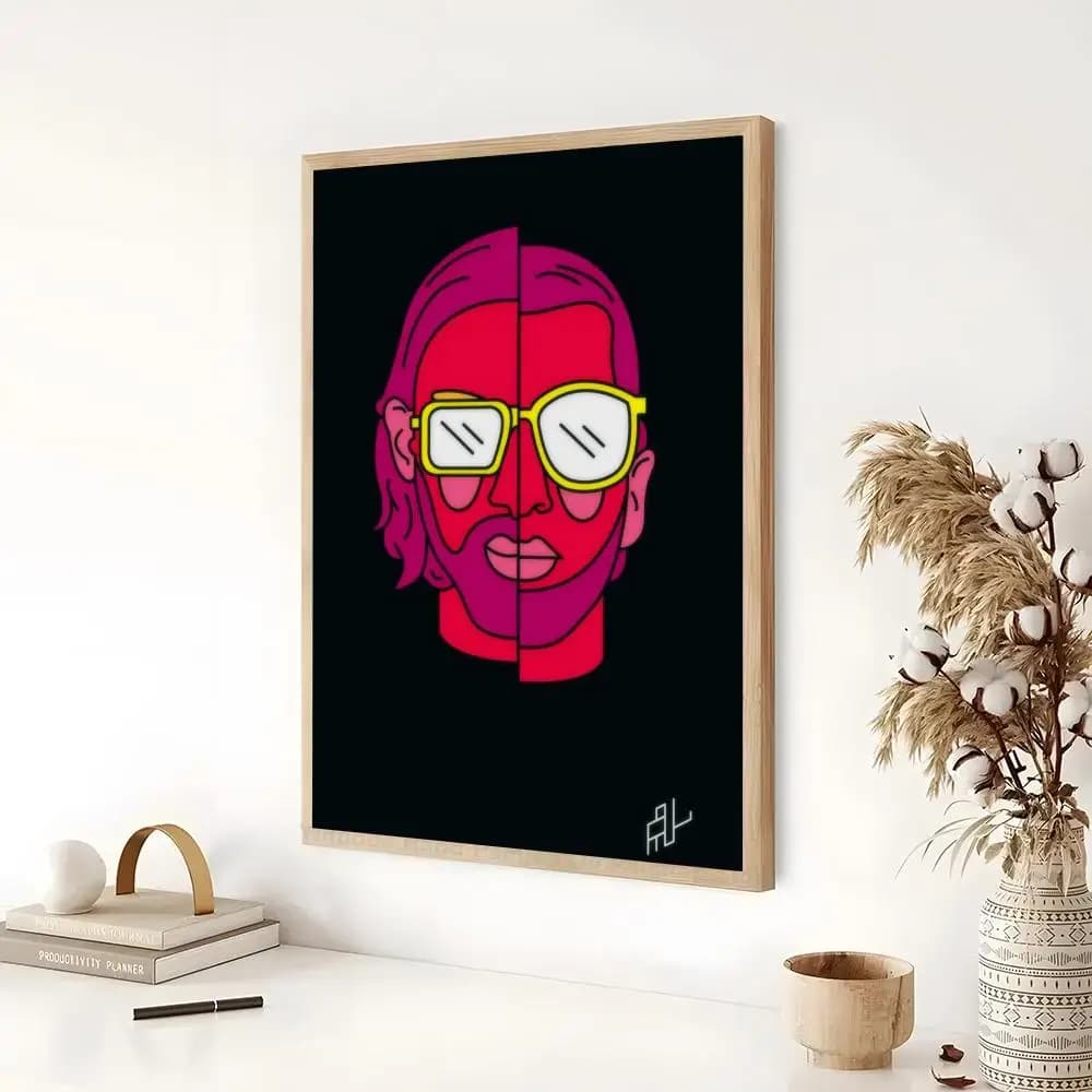 PNL QLF rappeur chanteur affiche chambre salon étude et au-delà du décor auto-adhésif + cadeau parfa