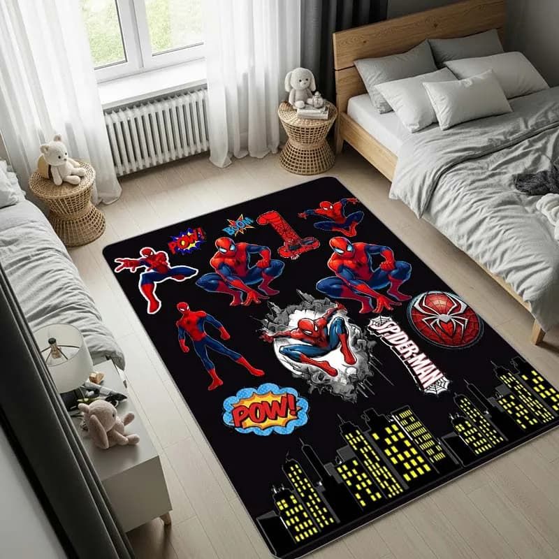 Tapis Spider-Man, tapis de chambre, paillasson, tapis de salon, tapis de chevet, tapis pour chaise d