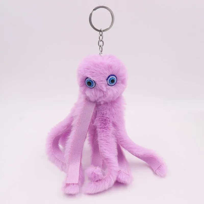 Nouveau pendentif poulpe en peluche porte-clés poupée poulpe sac à dos accessoires accessoires suspe