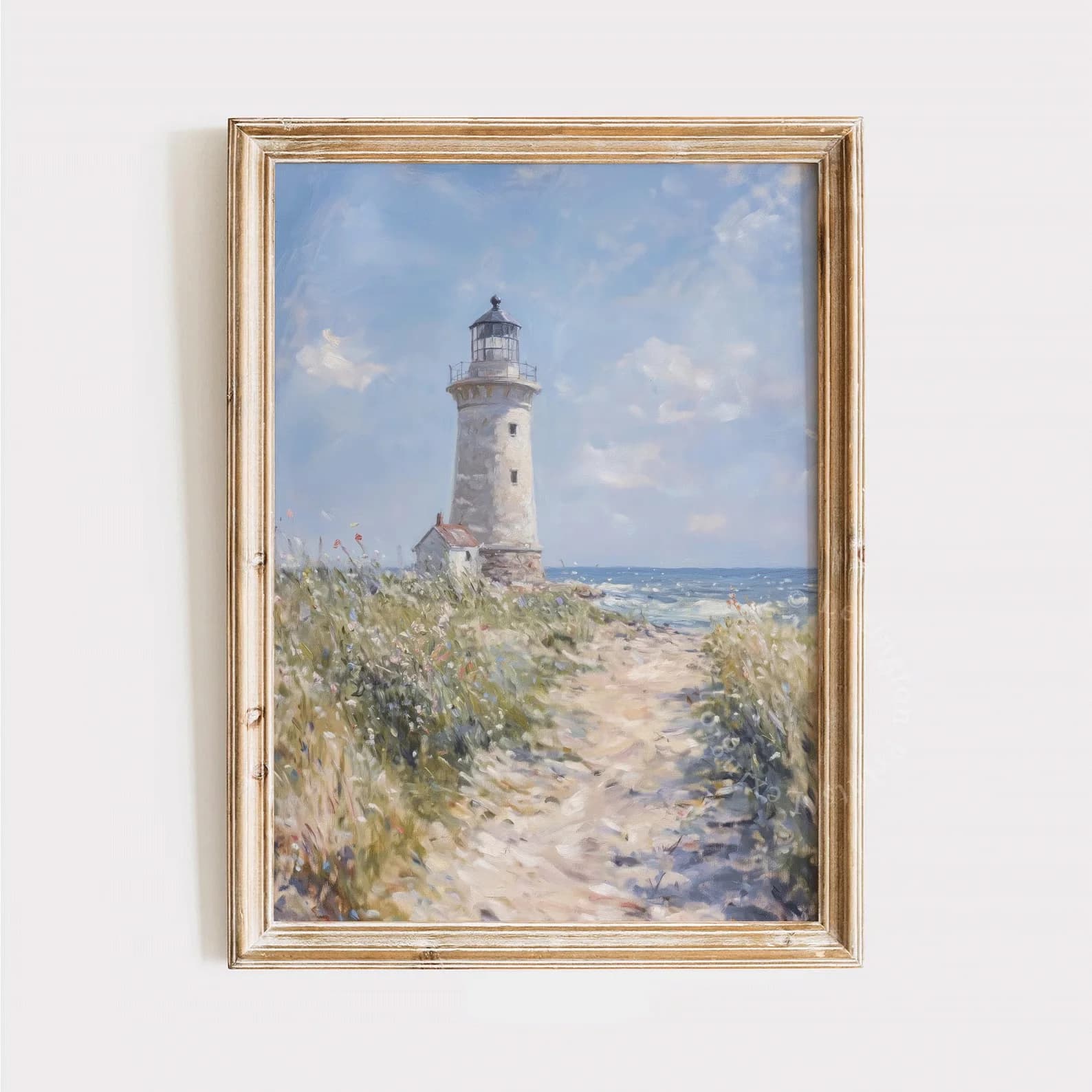 Impression de phare côtier, Art mural IMPRESSABLE d'été, Art mural de plage imprimé côtier, décorati