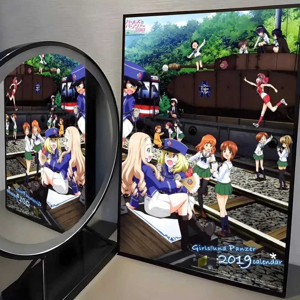 Affiche Anime G-GIRLS Und PANZER, autocollant mural moderne en papier PP, décoratif minimaliste pour