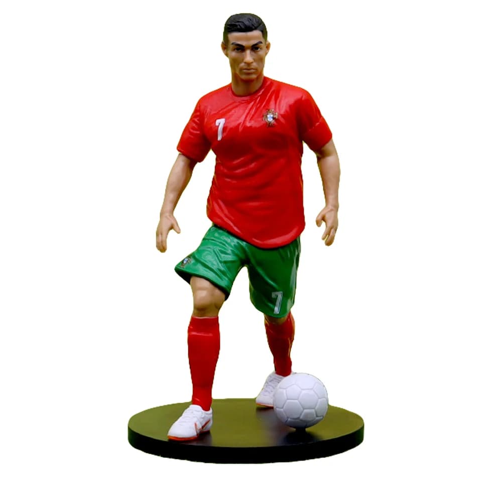 Figurines de football mignonnes de dessin animé, accessoires de voiture, cadeaux pour les fans de fo