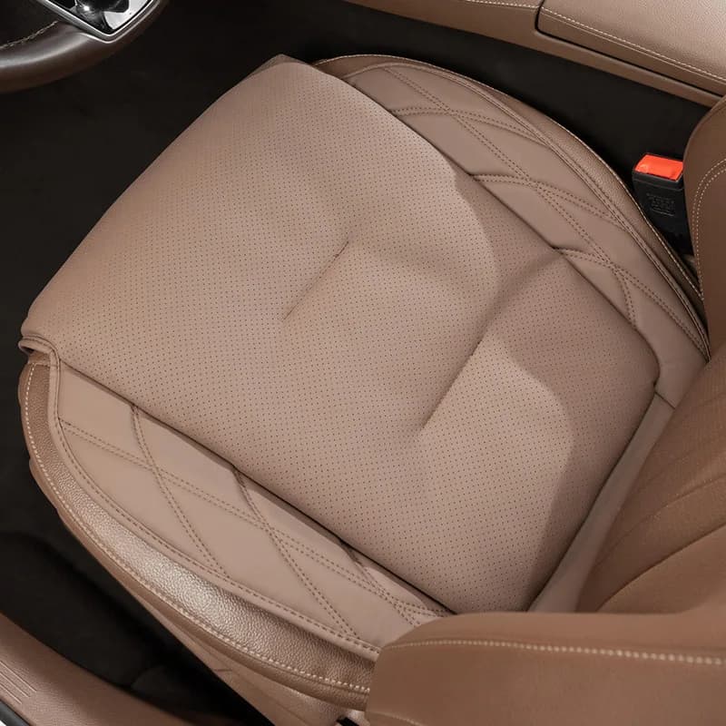 Coussin de siège de voiture en cuir Nappa, Support lombaire arrière intégré pour tous les sièges, re