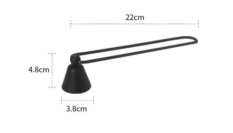 Ciseaux à bougies en fer, accessoires d'extincteurs à bougies pour ornements de pots à bougies chauf