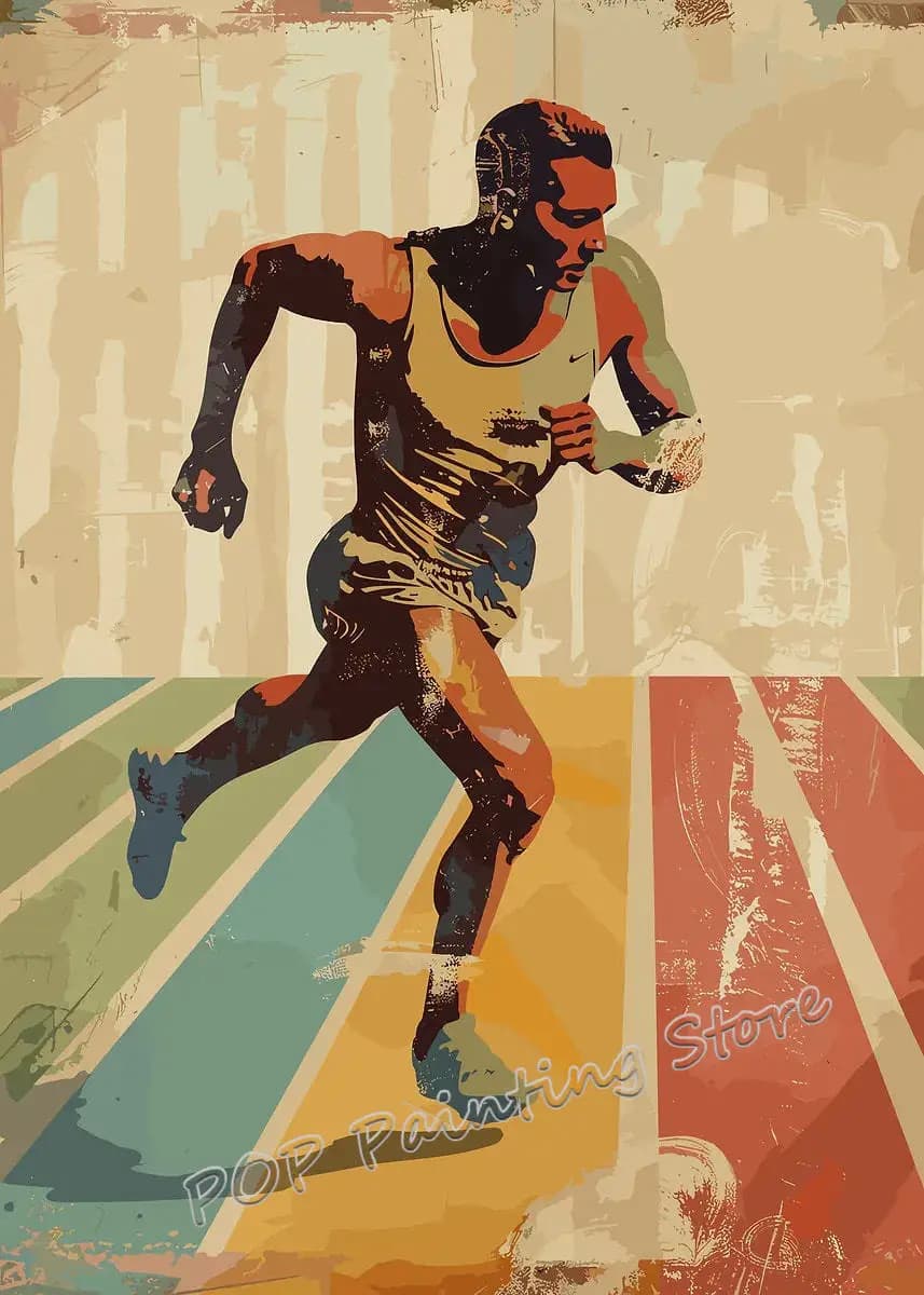 Toile de sport Vintage des années 80, impression artistique rétro, basket-ball, cyclisme, Baseball,