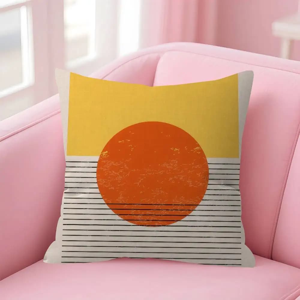 Housse de coussin abstraite style Bauhaus, décor de ferme, housses de coussin décoratives pour canap