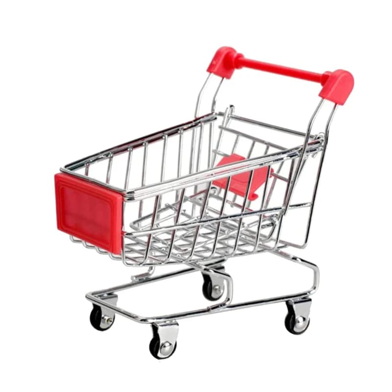 Mini panier de supermarché, modèle de bureau, rangement de jouets pour enfants, décoration de la mai