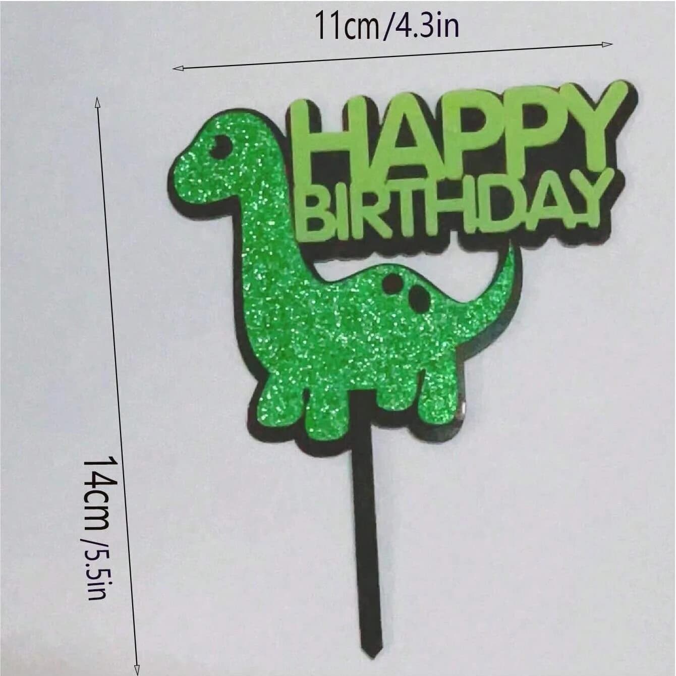 Décoration de gâteau d'anniversaire à thème dinosaure, décor de fête sur le thème de la jungle, safa
