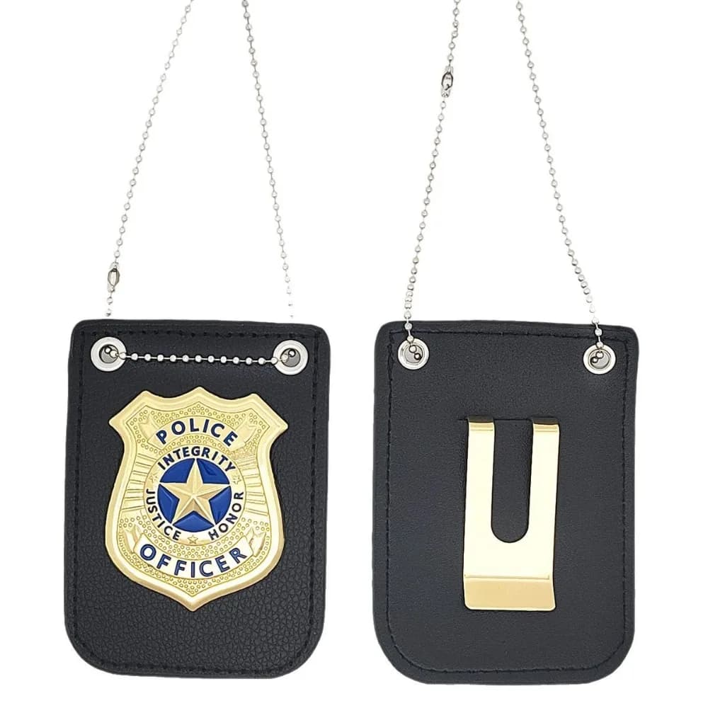 Déguisement Cosplay Badge de Police jeu de Simulation avec chaîne jeu de rôle de Police jouet offici