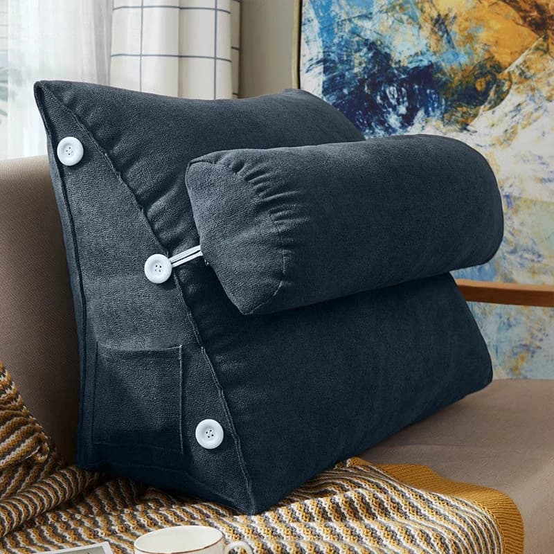 Lit coussin triangulaire chaise de chevet chaise lombaire dossier chaise longue paresseux chaise de