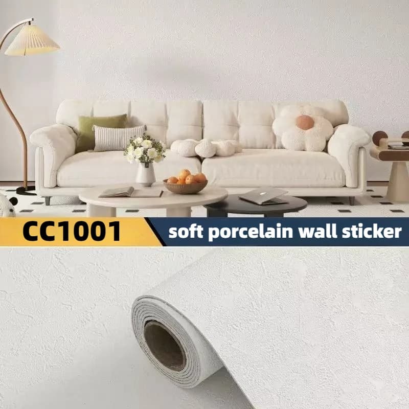 Papier peint en fausse pierre douce, autocollant mural en mousse épaisse et Flexible pour salon, cha