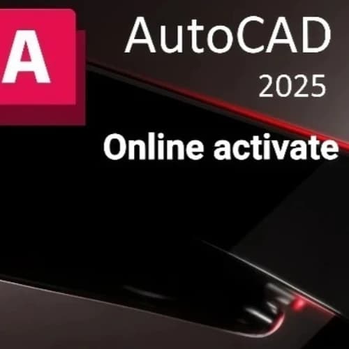 AutoCAD Software Licence numérique d'activation en ligne édition 2025 pour Windows ou Mac