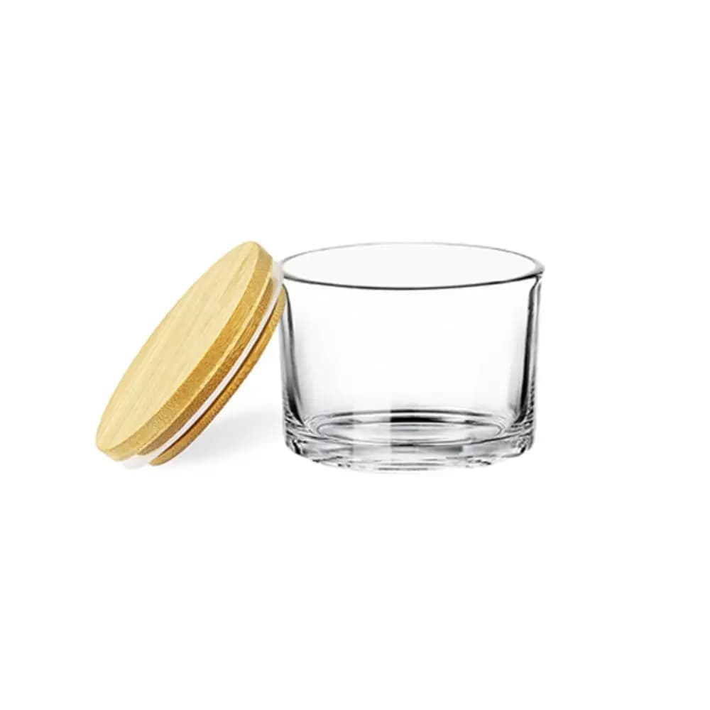 Bocaux à bougies en verre transparent, petit verre transparent, aromathérapie, bouche large, optique