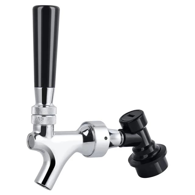 Robinet de bière et robinet réglable avec placage chromé, robinet de brassage à domicile avec serrur