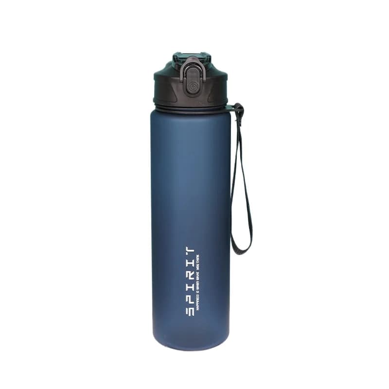 Bouteille d'eau de 750ml avec marqueur de temps de paille, pichet d'eau étanche en plastique de gran